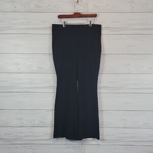 Torrid Flare Pants Ponte Knit Pull-on Style - Black Womens Size 12 NWT